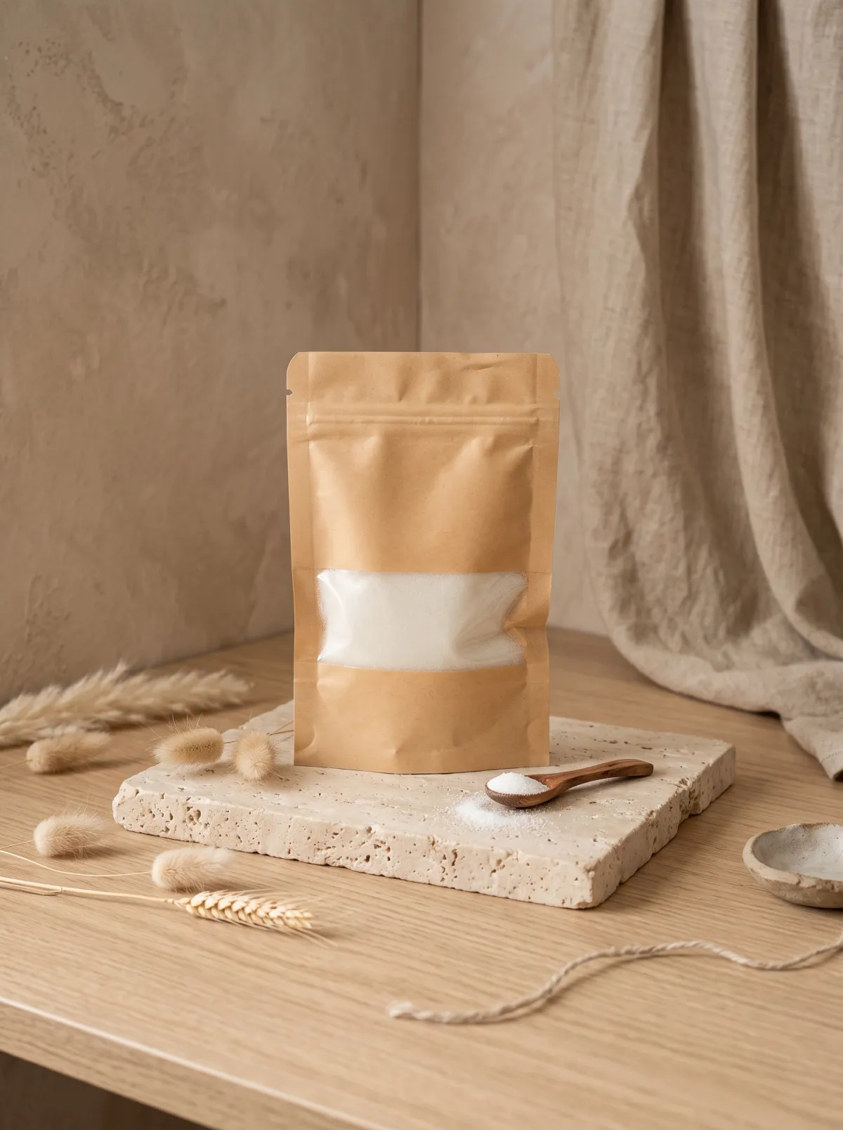 Sachet kraft de poudre parfumée pour aspirateur